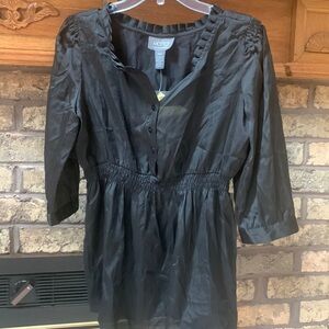 Womens “motto” brand from qvc. Size small black blouse.  Brand new
